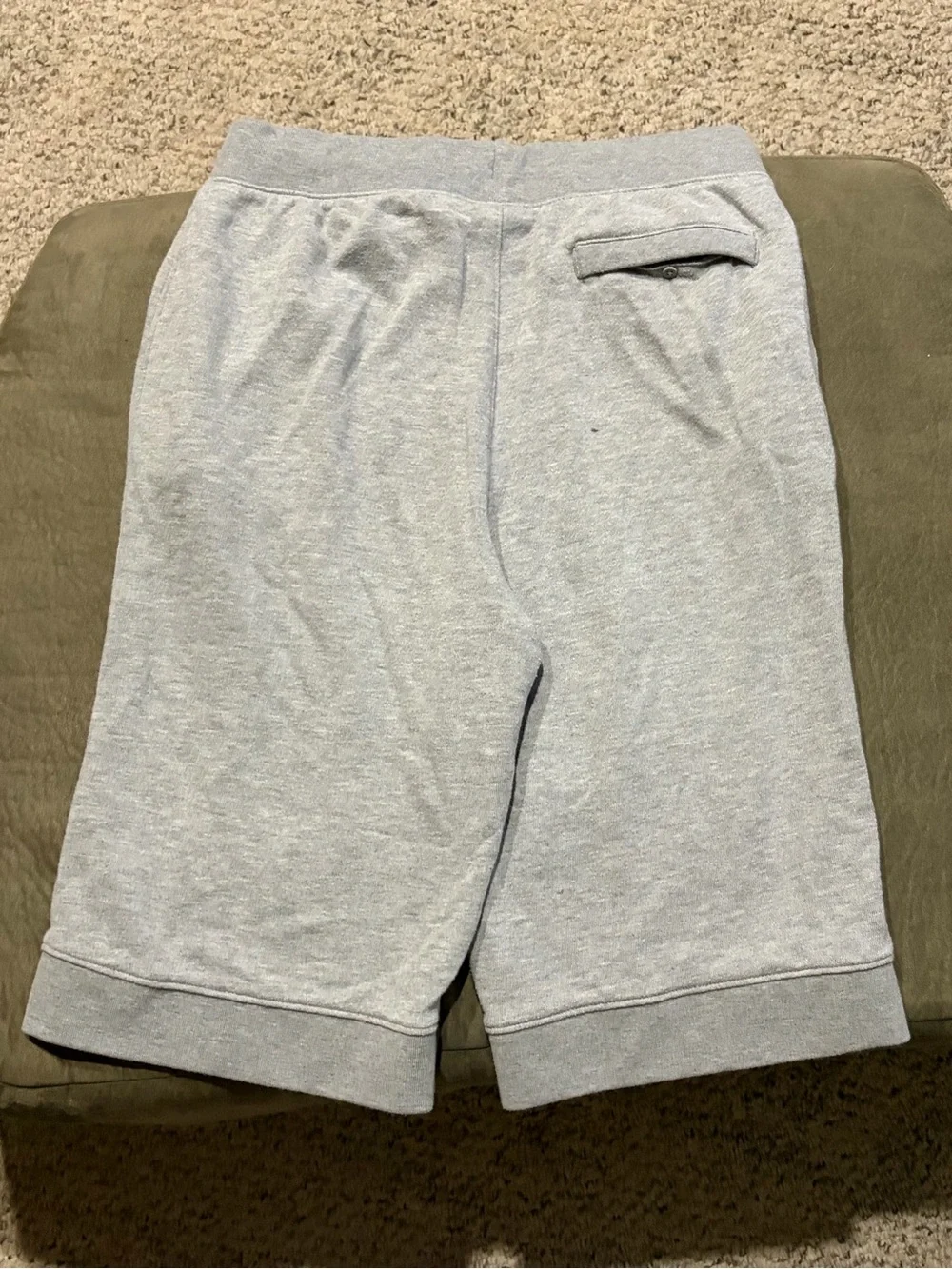 Jordan Men’s Light Gray Athletic Fleece Shorts with Black Jumpman